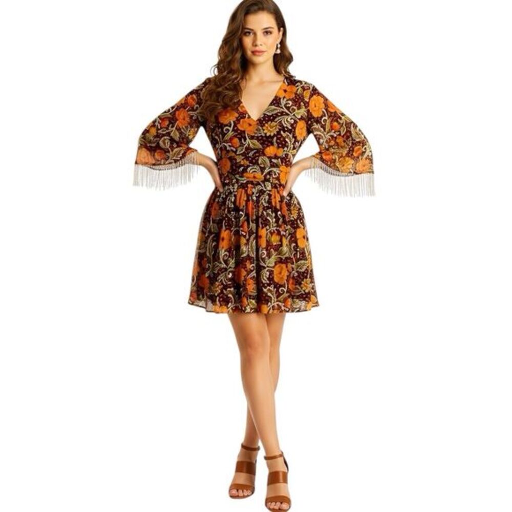 Verb Dress Small Bohemian Whimsical Cottage Fairycore Hipster Festival Elegant